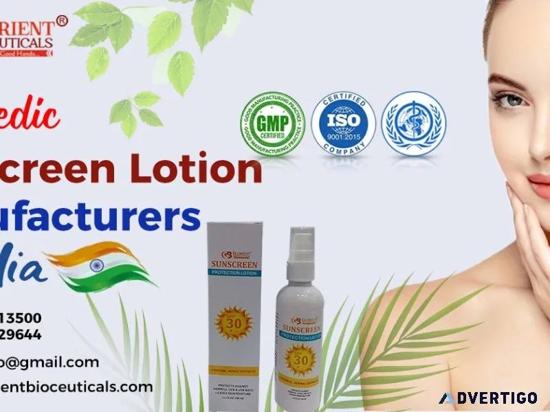 Ayurvedic sunscreen lotion manufacturers in india