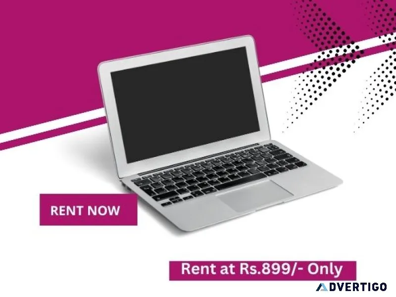 Laptop on rent at rs 899/- only