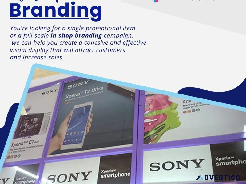 Inshop branding services in india