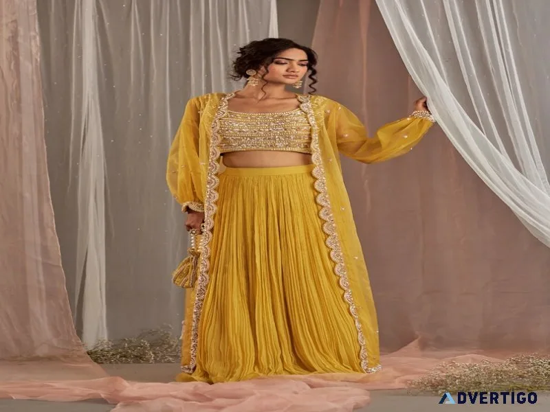 Indo western lehenga