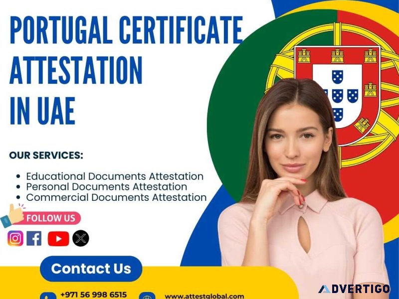 Portugal certificate attestation services in the uae
