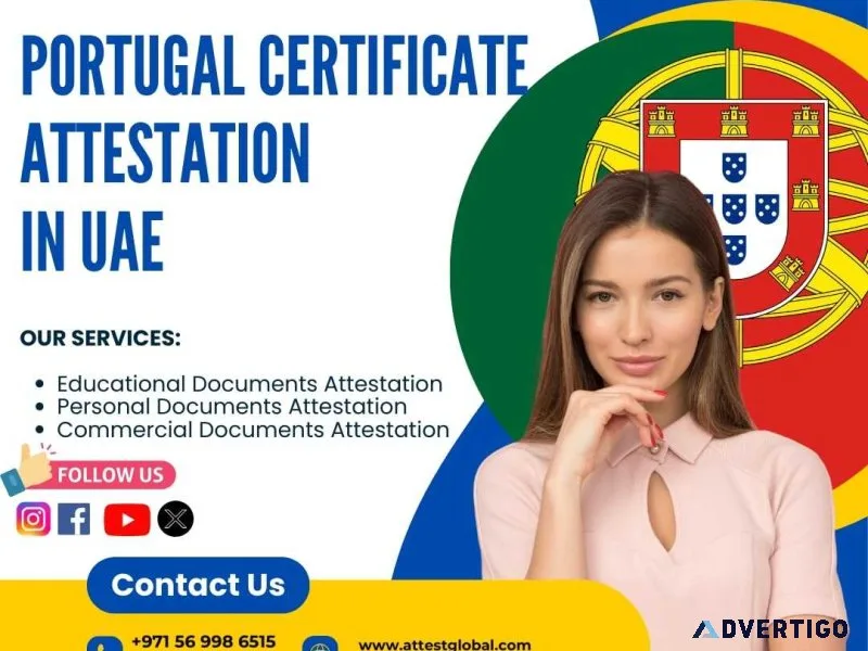 Portugal certificate attestation services in the uae