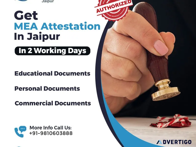 Get mea attestation in jaipur