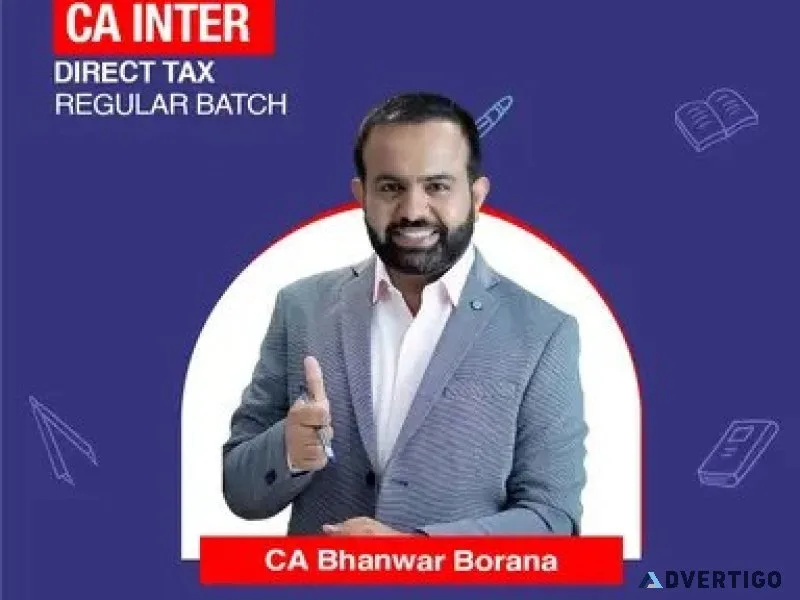 Ca inter direct tax regular batch by ca bhanwar borana