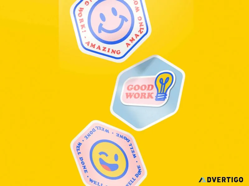 Custom shape stickers
