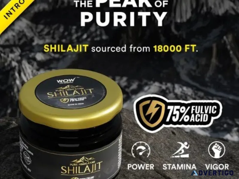 Pure himalayan shilajit by wow skin science