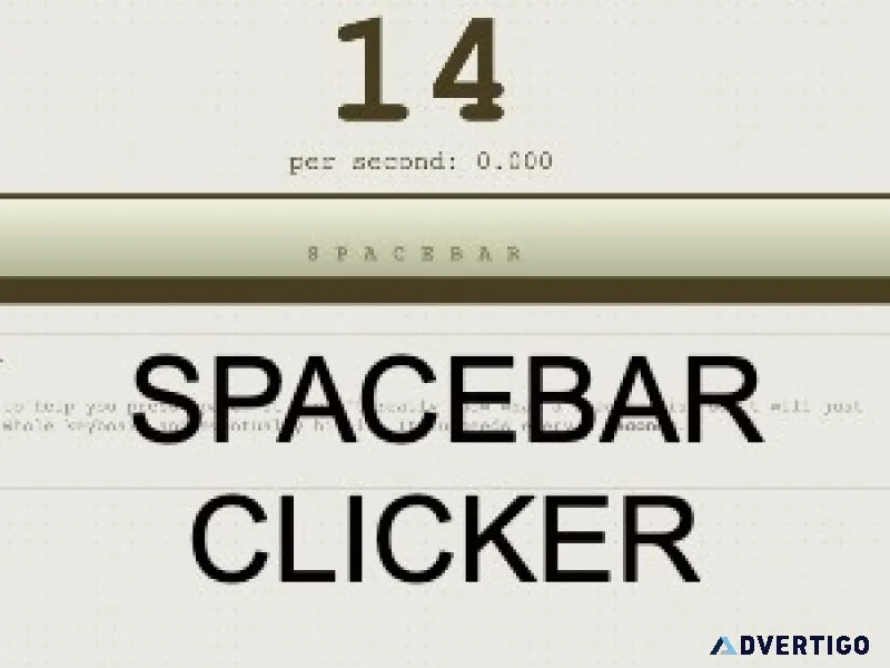Spacebar clicker