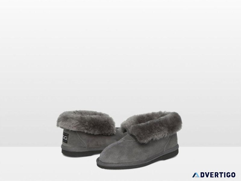Adult s Classic Sheepskin Slipper  Grey  Ugg Slipper Boots