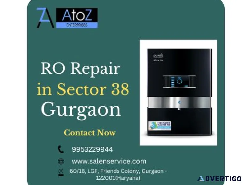 Ro repair in sector 38 gurgaon