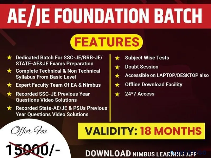 Best online classes ssc je 2025 exam preparation