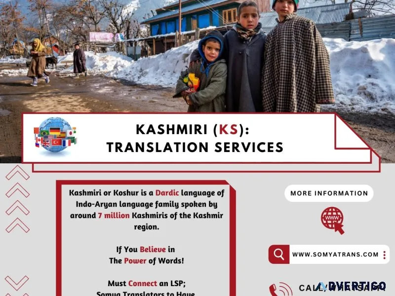Certified kashmiri language translator at your service