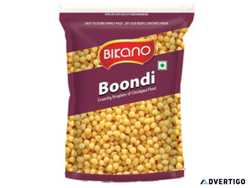 Discover the versatility of bikano boondi: from snacks to chaats