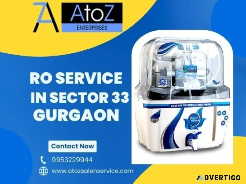 Ro service in sector 33 gurgaon
