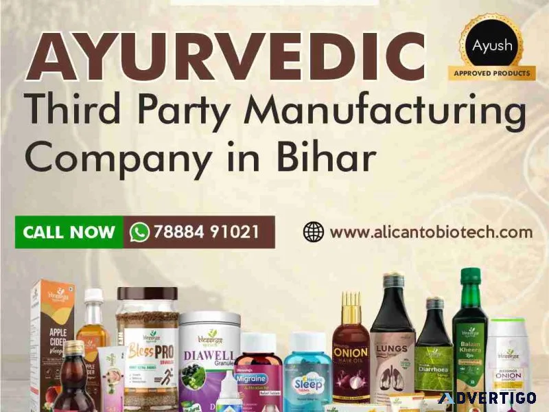 Ayurvedic third party manufacturing company in bihar