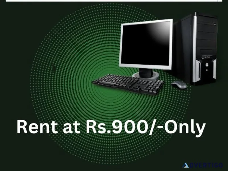 Computer on rent in mumbai rs 900/- only