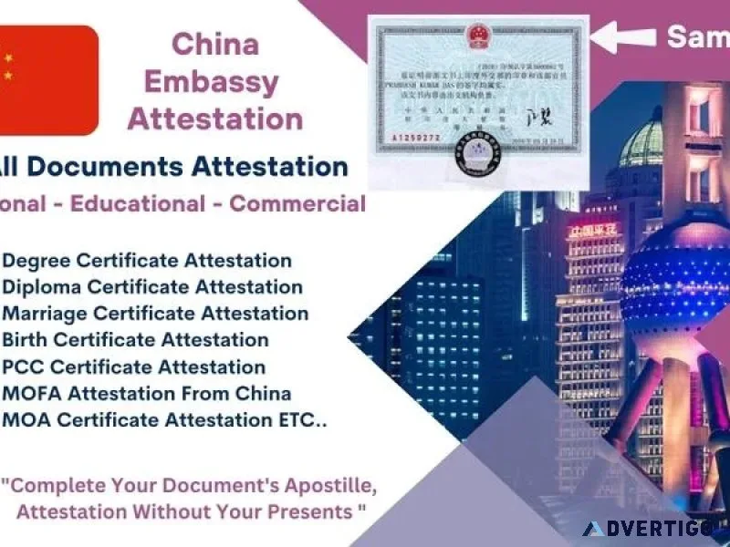 China embassy attestation mumbai | iy enterprise