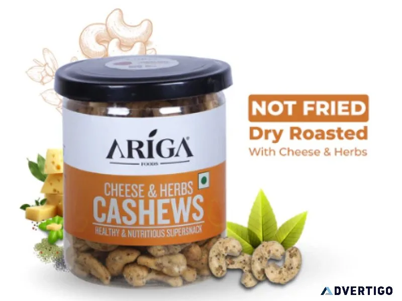 Buy best roasted cashews online | ariga foods