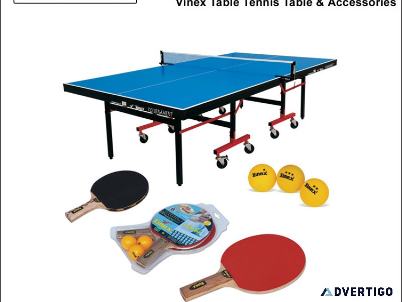 Table tennis table and accessories