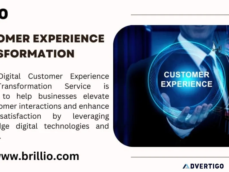 Digital customer experience transformation service