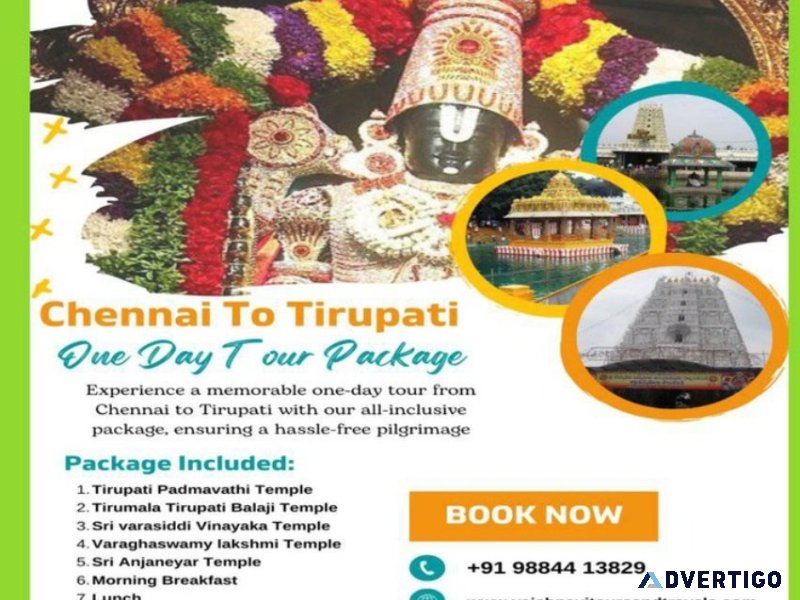 Chennai to tirupati tour package