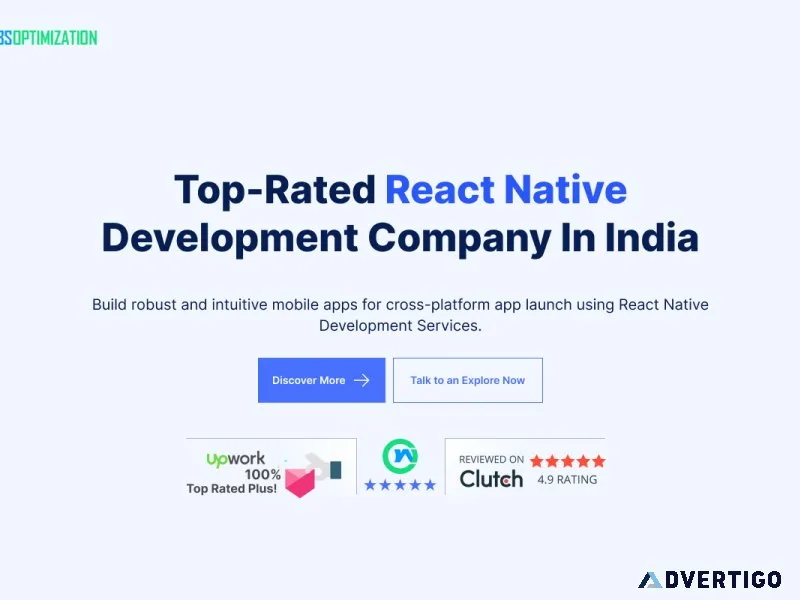 Expert react native app development company - websoptimization