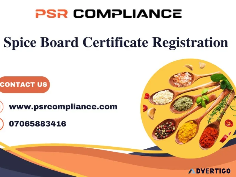 Spice board certificate registration