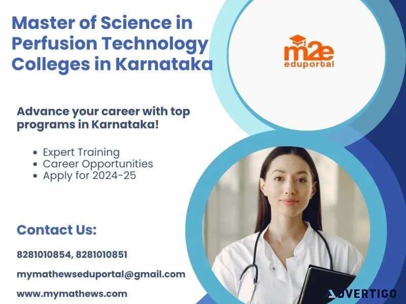 Master of science in perfusion technology college in karnataka