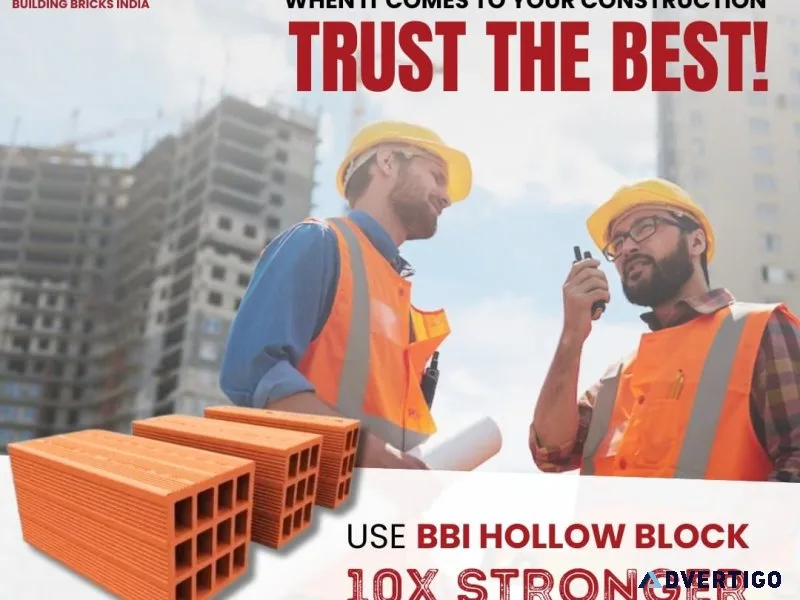 Durable hollow bricks for construction - building bricks india