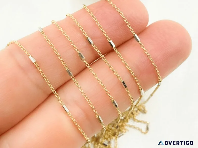 14 kt solid gold rope chain for women