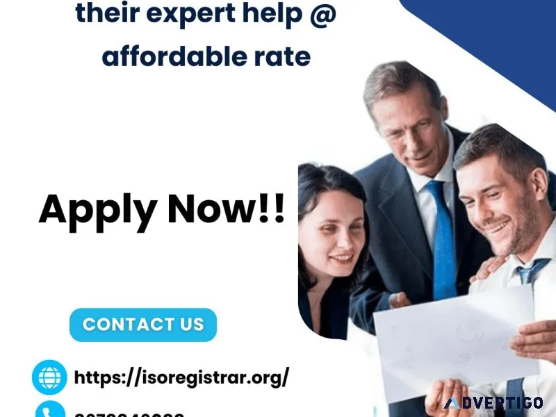 Get iso certification with their expert help at affordable rate