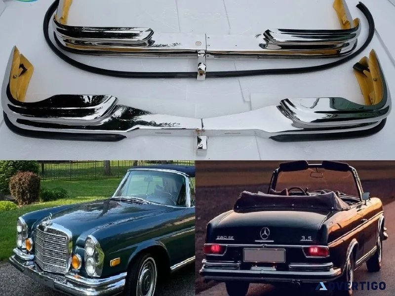 Mercedes w111 w112 cabriolet 280se 3, 5l v8 bumpers