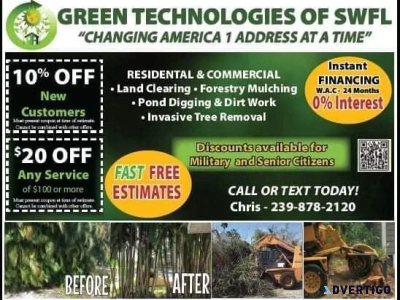  Tree removal STUMP GRINDING LAND CLEARING