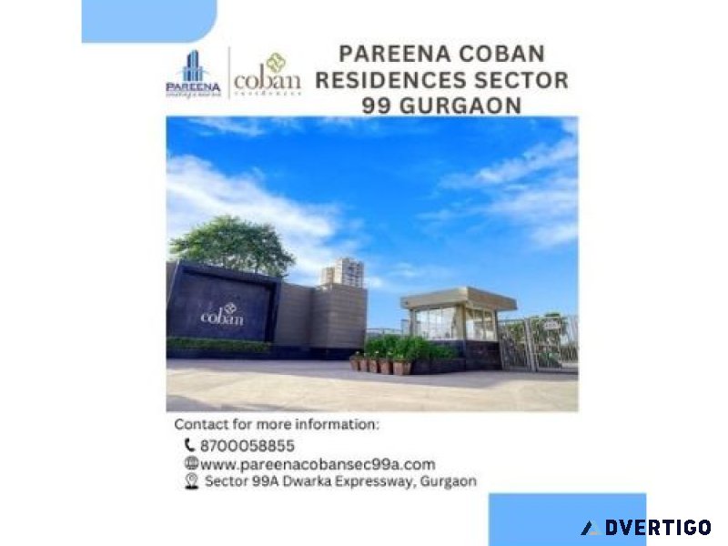 Pareena coban residences sector 99 gurgaon
