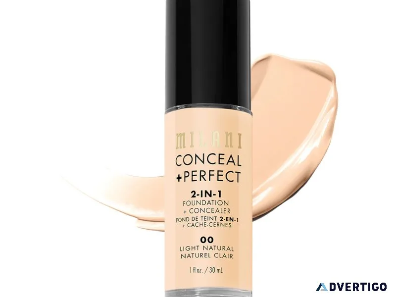 Buy milani 2-in-1 foundation & concealer - hok makeup