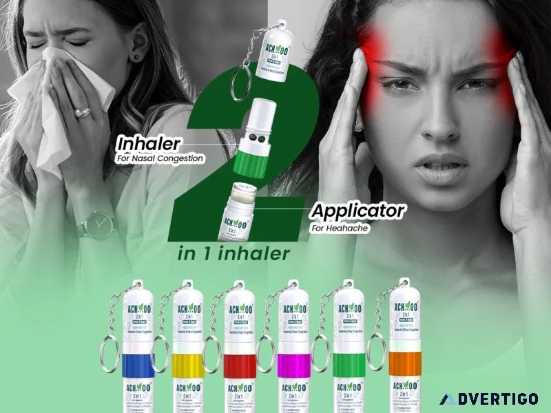 Achoo nasal inhaler for cold