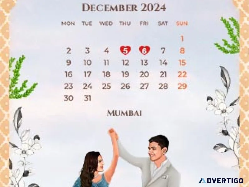 Save the date invitation card