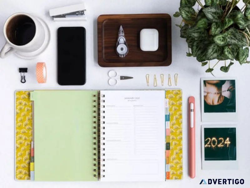Buy sticky to-do lists, journal diaries, planners
