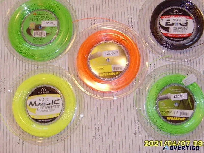 Tennis racket stringing professional way $24