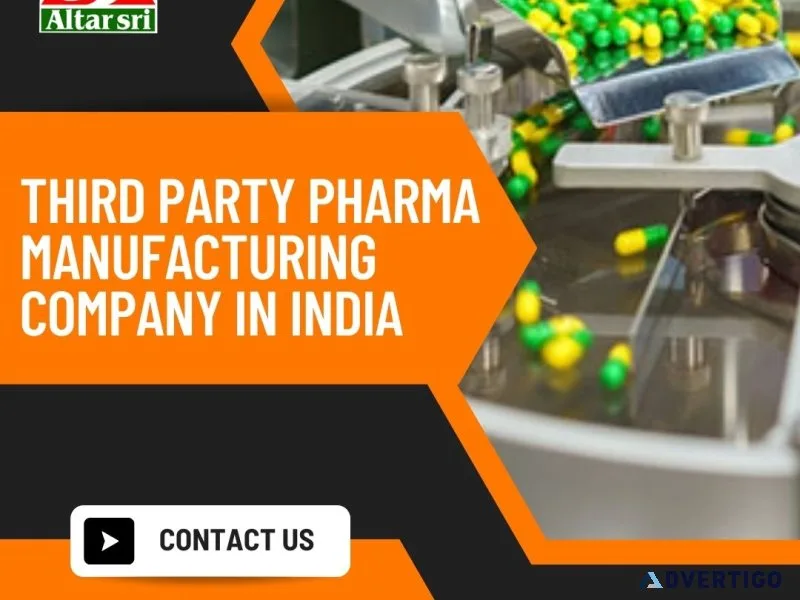 Third party pharma manufacturing company in india