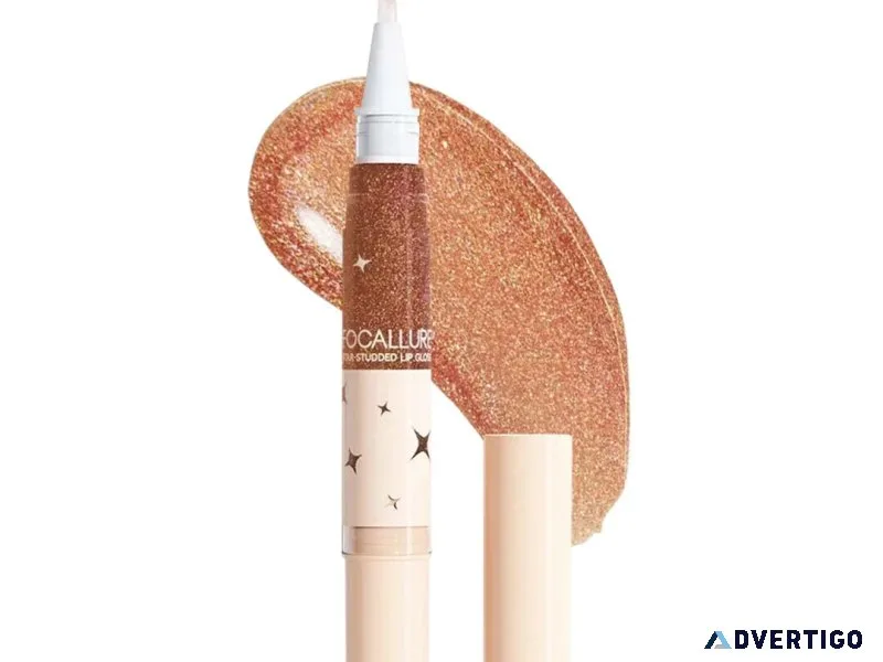 Shop focallure sparkling gem lip gloss stick - HOK Makeup