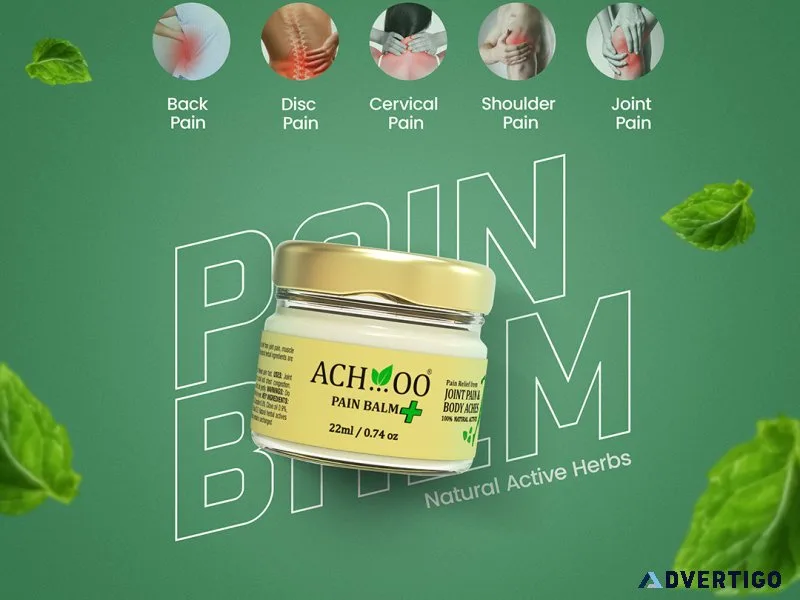 Achoo pain relief balm