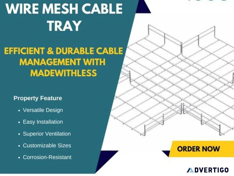 Ss wire mesh cable tray