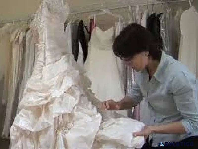 Wedding dress cleaning service