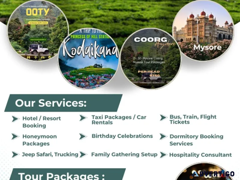  ooty tour packages from travelsmart 24 – your dream trip awaits