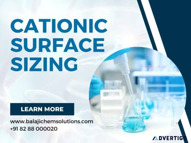 Cationic surface sizing agents in the paper industry