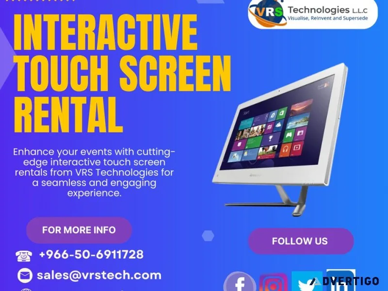 How to choose the best interactive touch screen rentals?