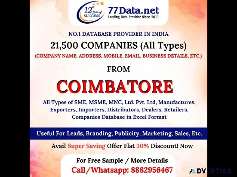 List of manufacturing companies in coimbatore with contacts