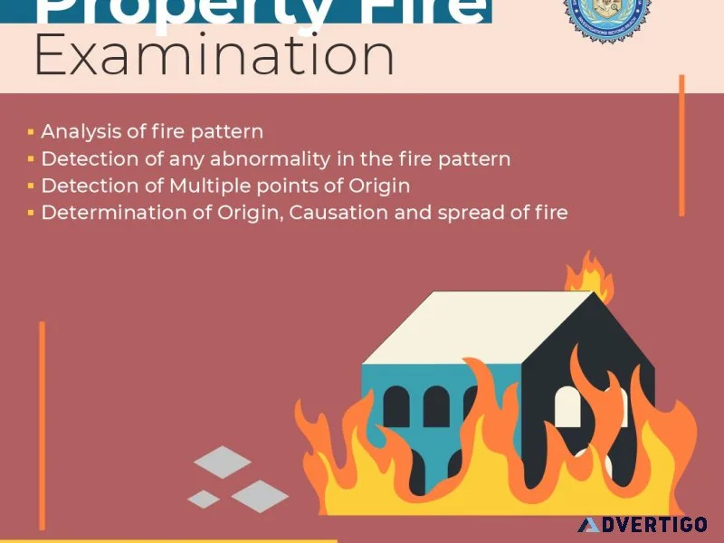 Property fire investigation and analysis services
