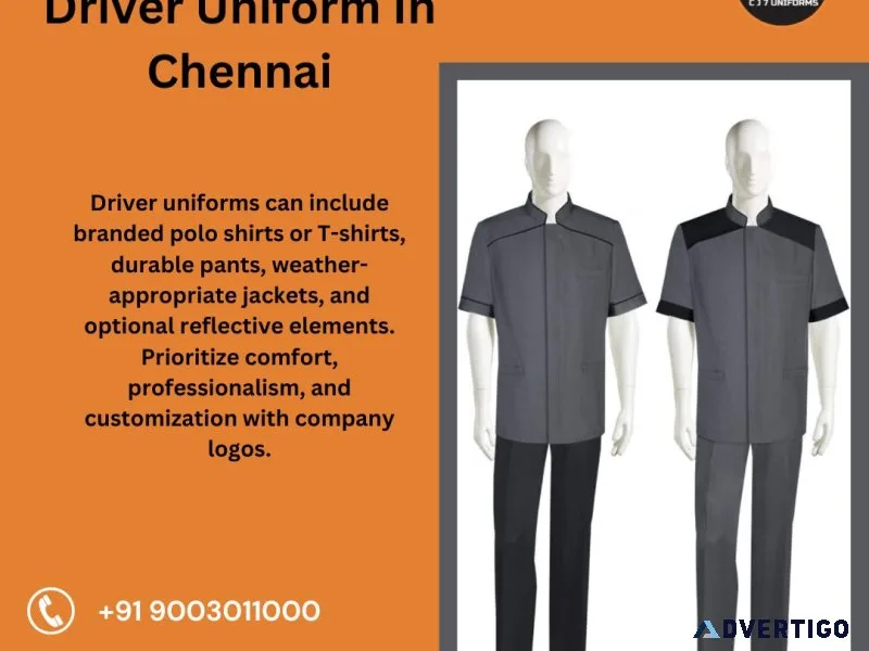 Driver uniforms manufacturers in chennai