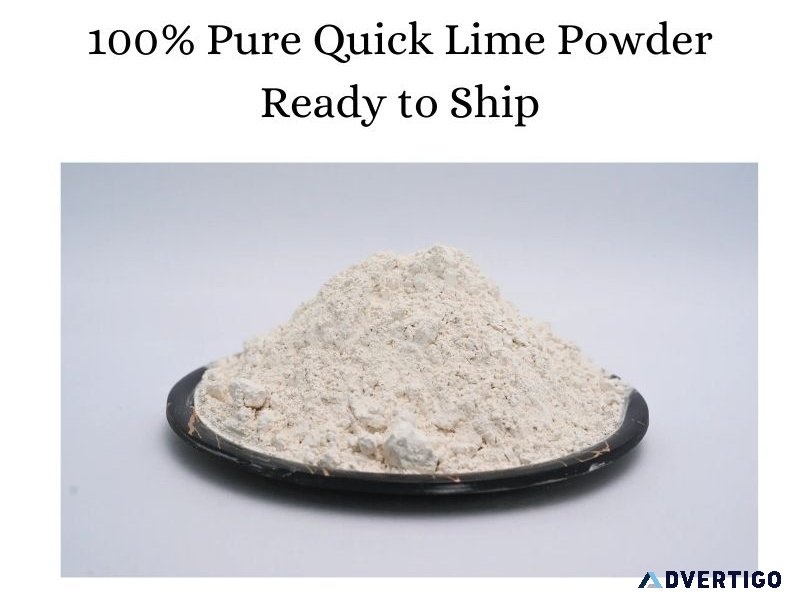 100% pure quick lime powder – ready to ship